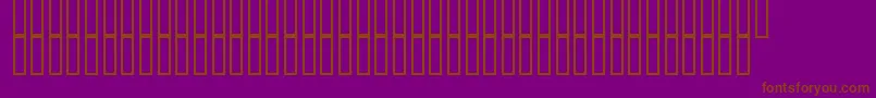 DustHomeMedium Font – Brown Fonts on Purple Background