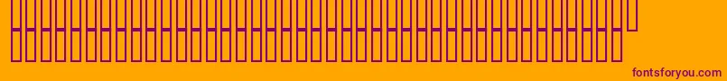 DustHomeMedium Font – Purple Fonts on Orange Background