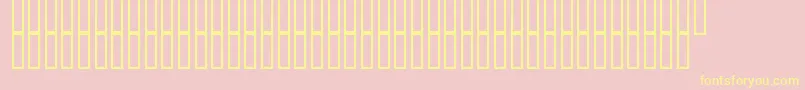 DustHomeMedium Font – Yellow Fonts on Pink Background