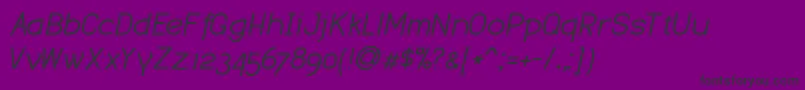 dustismo italic Font – Black Fonts on Purple Background