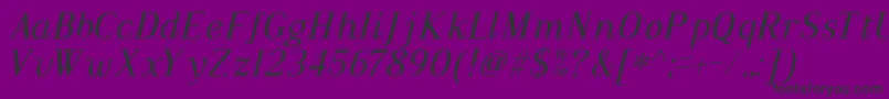 Dustismo Roman Italic Font – Black Fonts on Purple Background