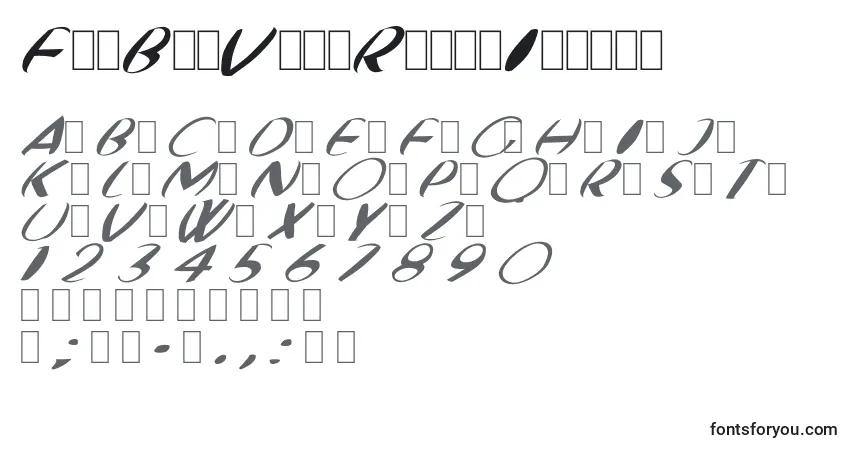 Czcionka FatBoyVeryRoundItalic – alfabet, cyfry, specjalne znaki