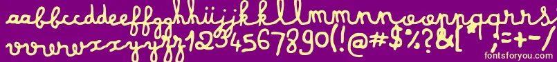 More about dusty matchbox Font dusty matchbox Font – Yellow Fonts on Purple Background