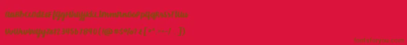 Lisätietoja Dusty Velvet-fontista Dusty Velvet-fontti – ruskeat fontit punaisella taustalla