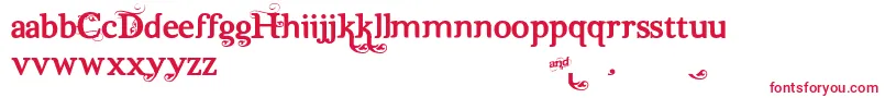 Dutch  Harley alt Font – Red Fonts on White Background