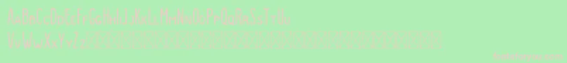 Dutchy Rough Font – Pink Fonts on Green Background
