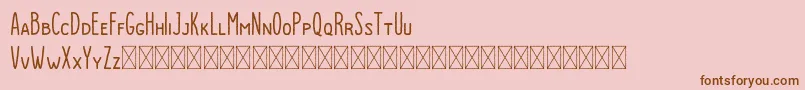 Dutchy Rough Font – Brown Fonts on Pink Background