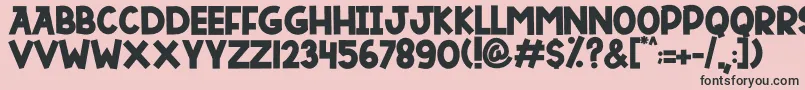fuente DUTSKY TIME – Fuentes Negras Sobre Fondo Rosa