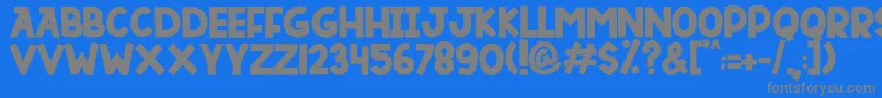 DUTSKY TIME Font – Gray Fonts on Blue Background