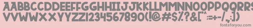 DUTSKY TIME Font – Gray Fonts on Pink Background