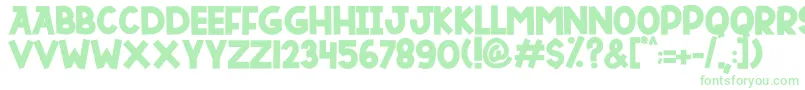 DUTSKY TIME Font – Green Fonts on White Background