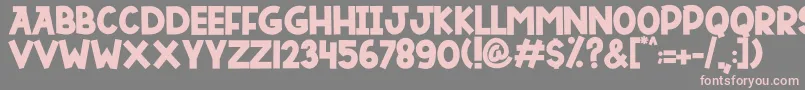 DUTSKY TIME Font – Pink Fonts on Gray Background