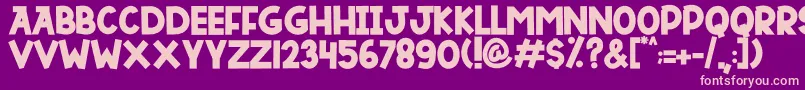 DUTSKY TIME Font – Pink Fonts on Purple Background
