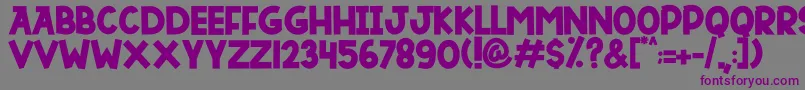 DUTSKY TIME Font – Purple Fonts on Gray Background