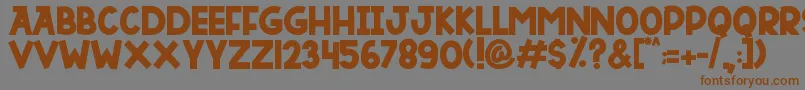 DUTSKY TIME Font – Brown Fonts on Gray Background
