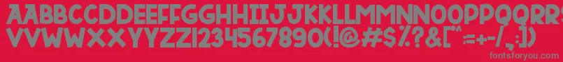 fuente DUTSKY TIME – Fuentes Grises Sobre Fondo Rojo