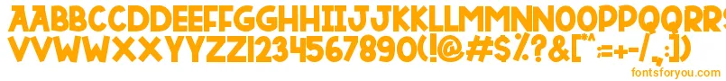 DUTSKY TIME Font – Orange Fonts on White Background