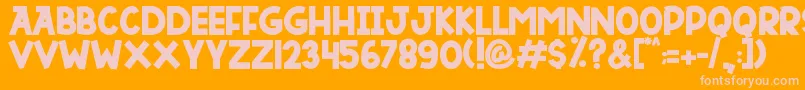 Подробнее о шрифте DUTSKY TIME Шрифт DUTSKY TIME – розовые шрифты на оранжевом фоне