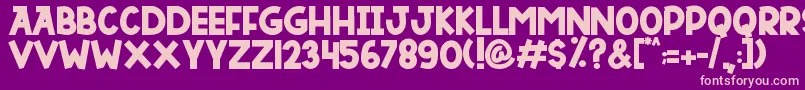 DUTSKY TIME Font – Pink Fonts on Purple Background