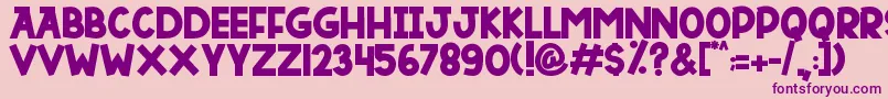DUTSKY TIME Font – Purple Fonts on Pink Background