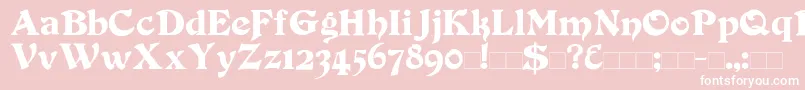 Duvall Font – White Fonts on Pink Background