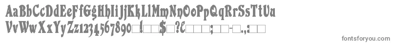 フォントDuvallCondensed Bold – 白い背景に灰色の文字