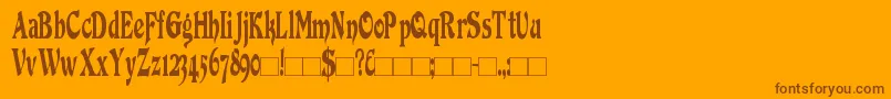 Más sobre la fuente DuvallCondensed fuente DuvallCondensed – Fuentes Marrones Sobre Fondo Naranja