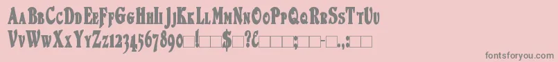 DuvallSmallCapsCondensed Bold Font – Gray Fonts on Pink Background
