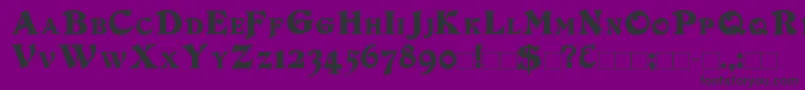 DuvallSmallCapsOutline Font – Black Fonts on Purple Background