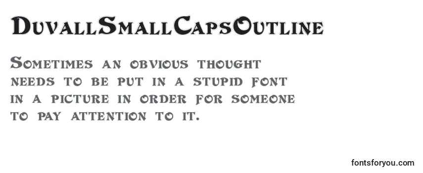 フォントDuvallSmallCapsOutline (125672)