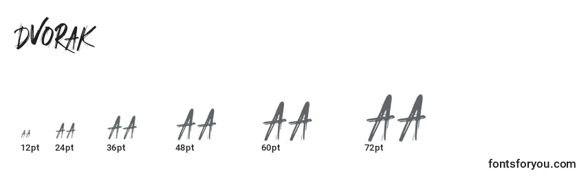 DVORAK Font Sizes