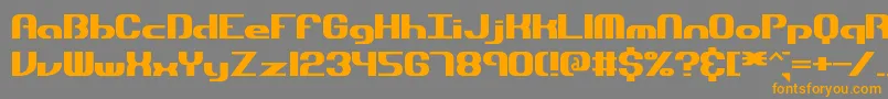 Шрифт dynamic – оранжевые шрифты на сером фоне