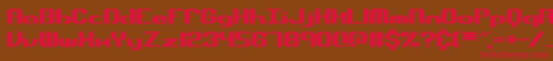 dynamic Font – Red Fonts on Brown Background