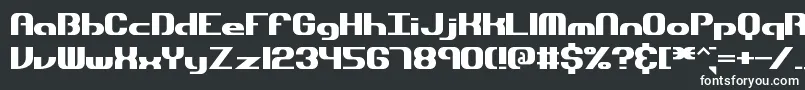 フォントdynamic – 黒い背景に白い文字