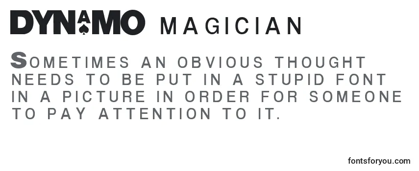 DYNAMO magician-fontti