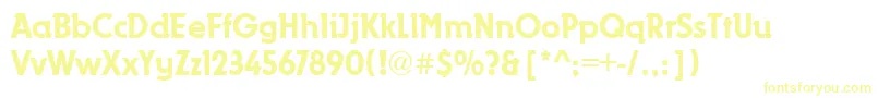Dynamo-Schriftart – Gelbe Schriften