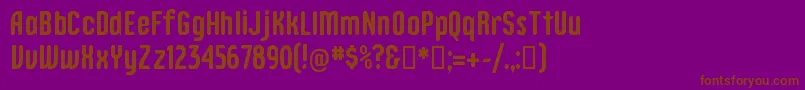 Шрифт Epitough – коричневые шрифты на фиолетовом фоне