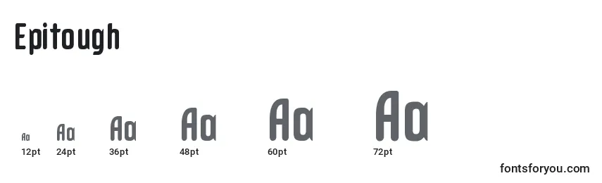 Epitough Font Sizes