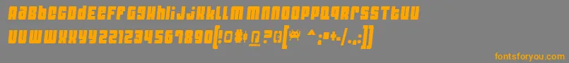 Подробнее о шрифте DYNOST Шрифт DYNOST – оранжевые шрифты на сером фоне