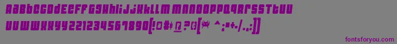 Шрифт DYNOST   – фиолетовые шрифты на сером фоне