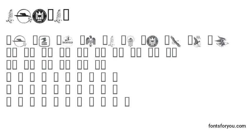 Шрифт Eagles (125687) – алфавит, цифры, специальные символы
