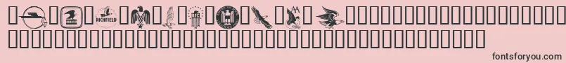 eagles Font – Black Fonts on Pink Background