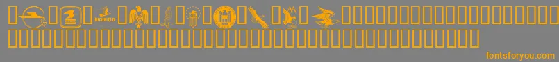 eagles Font – Orange Fonts on Gray Background
