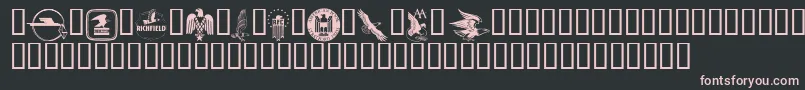eagles Font – Pink Fonts on Black Background