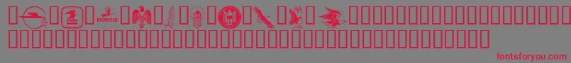 eagles Font – Red Fonts on Gray Background