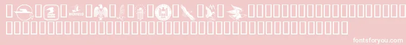 eagles Font – White Fonts on Pink Background