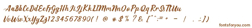 Шрифт EAGLESE PRO – коричневые шрифты на белом фоне