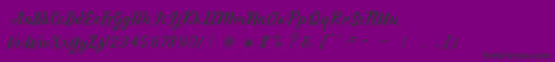 EAGLESE-Schriftart – Schwarze Schriften auf violettem Hintergrund