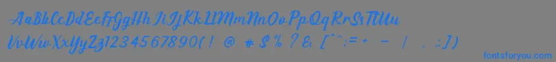 EAGLESE Font – Blue Fonts on Gray Background