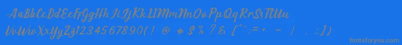 EAGLESE Font – Gray Fonts on Blue Background